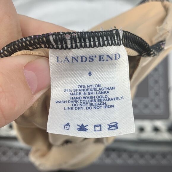 Lands End Underwire 1pc Swimsuit Sz 6 - Picture 6 of 8